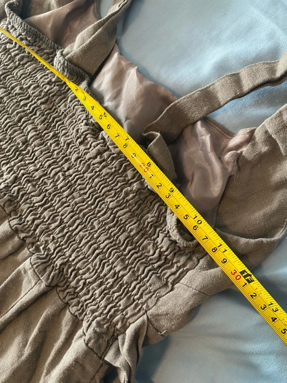 Sleeveless Brown Midi Dress Size 6 Fairy Peasant Prairie Cottagecore - Picture 7 of 8